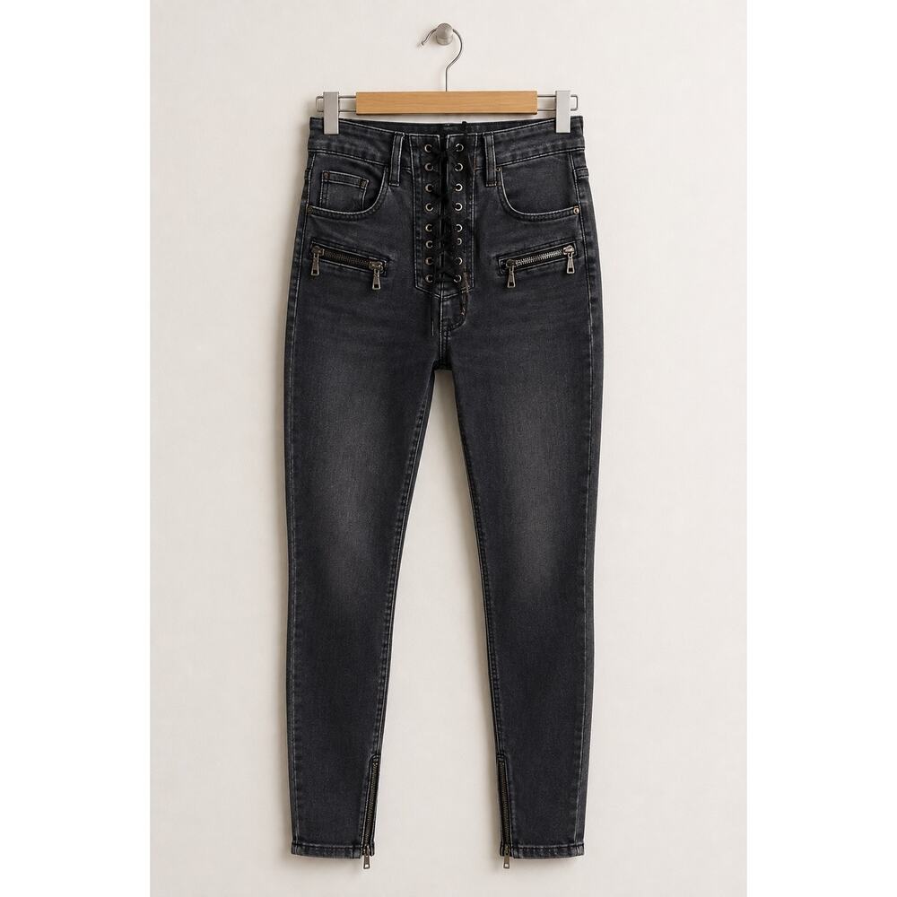 Ben Taverniti Unravel Project Lace Up Skinny Jeans – … - Gem
